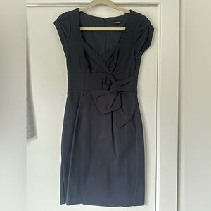 Nanette Lepore Black Mini Dress with Bow Detail